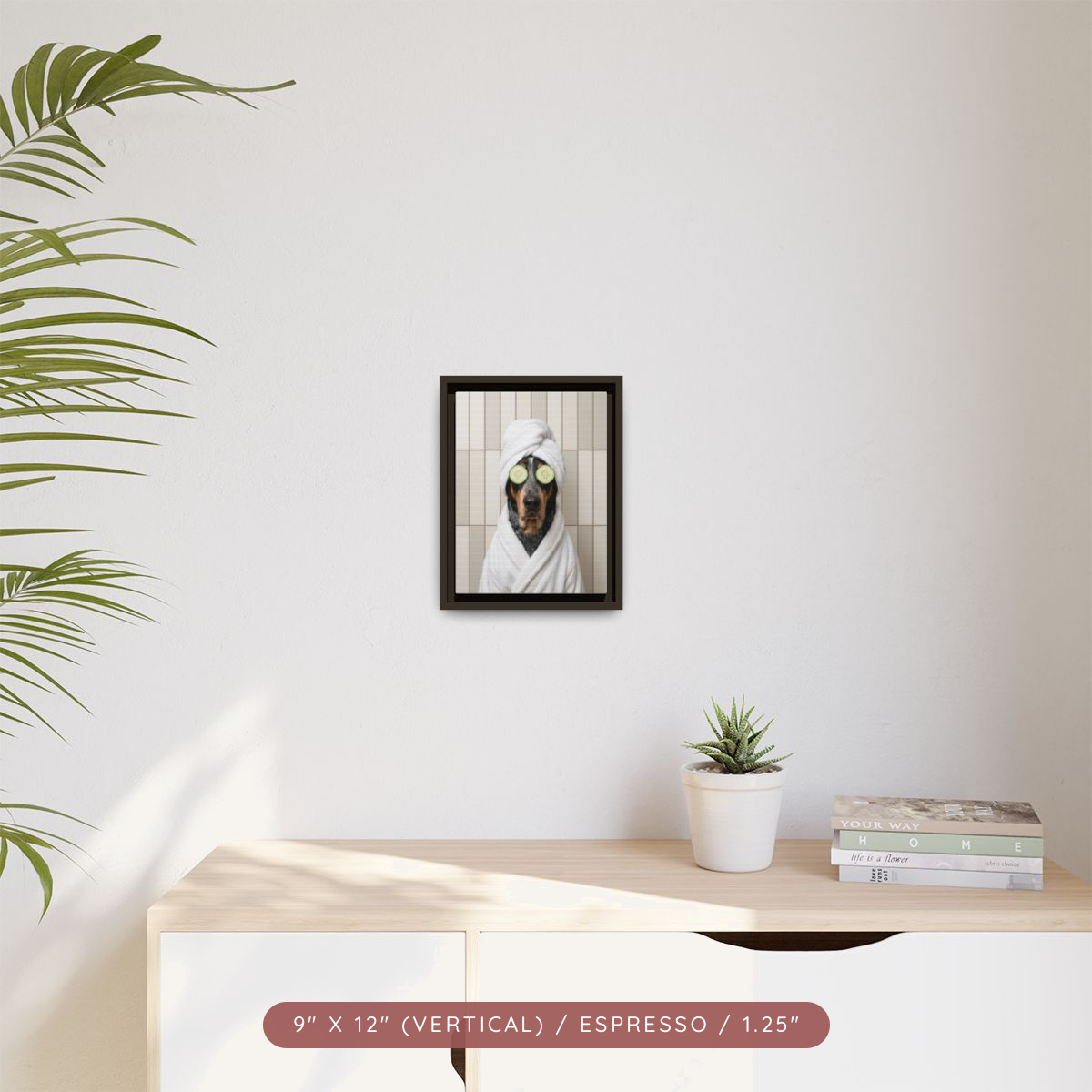 Custom Spa Portrait on Matte Canvas, Framed — Pampered & Framed — view 10