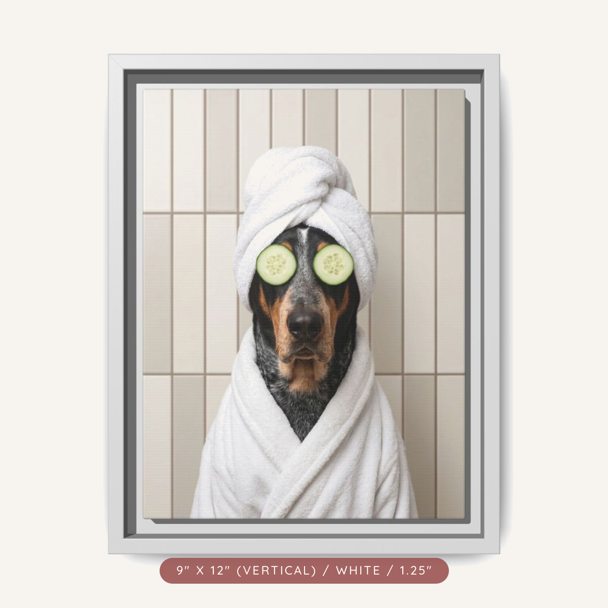 Custom Spa Portrait on Matte Canvas, Framed — Pampered & Framed — view 5