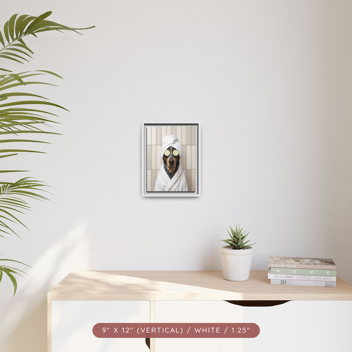 Custom Spa Portrait on Matte Canvas, Framed — Pampered & Framed — view 13