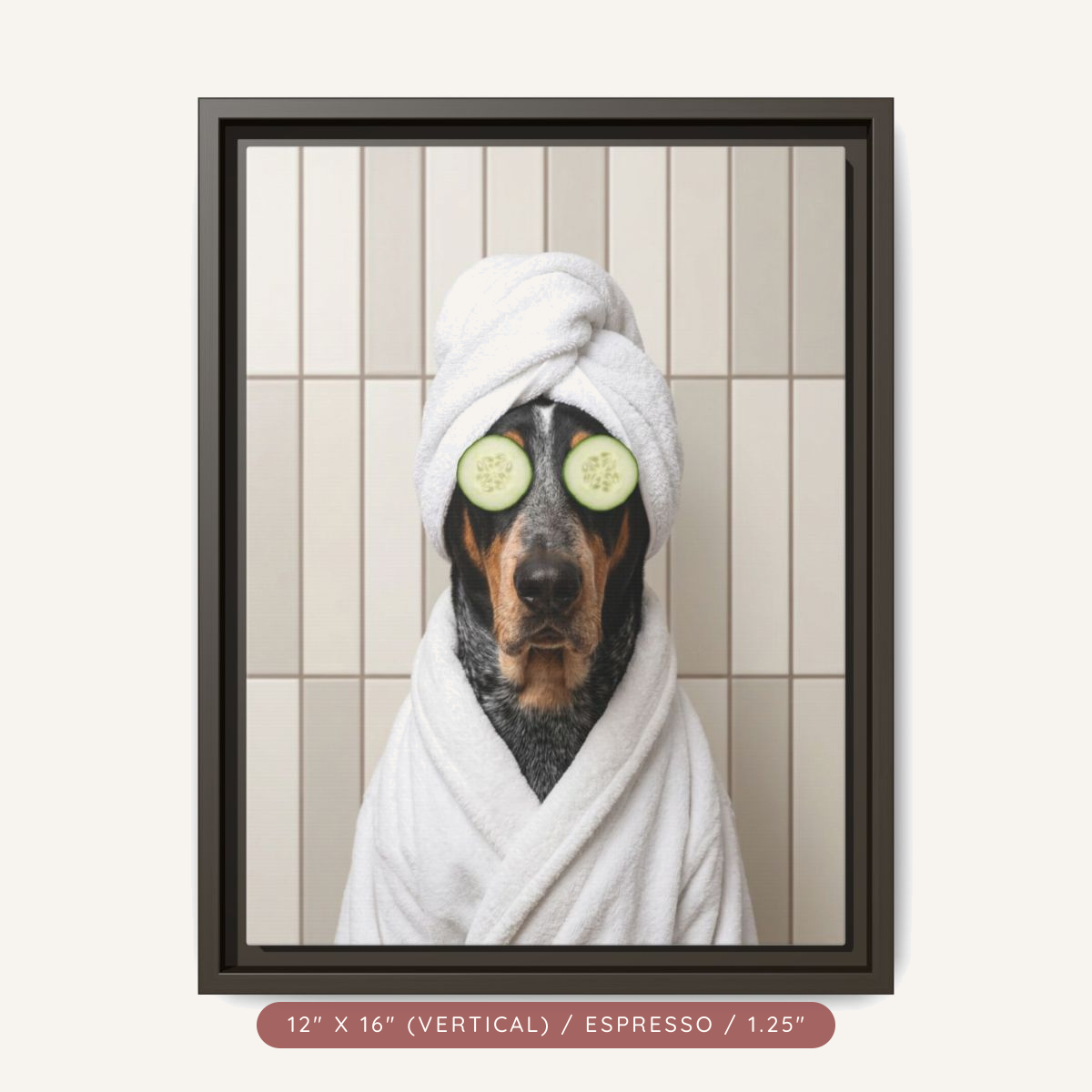 Custom Spa Portrait on Matte Canvas, Framed — Pampered & Framed — view 20