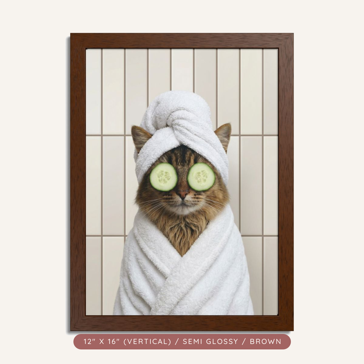 Custom Spa Day Portrait, Framed Poster — Pampered & Framed — view 2