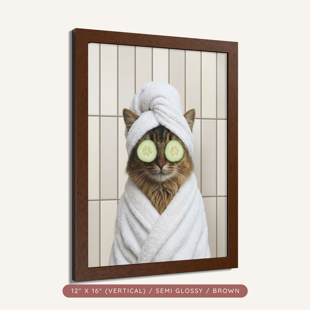 Custom Spa Day Portrait, Framed Poster — Pampered & Framed — view 4