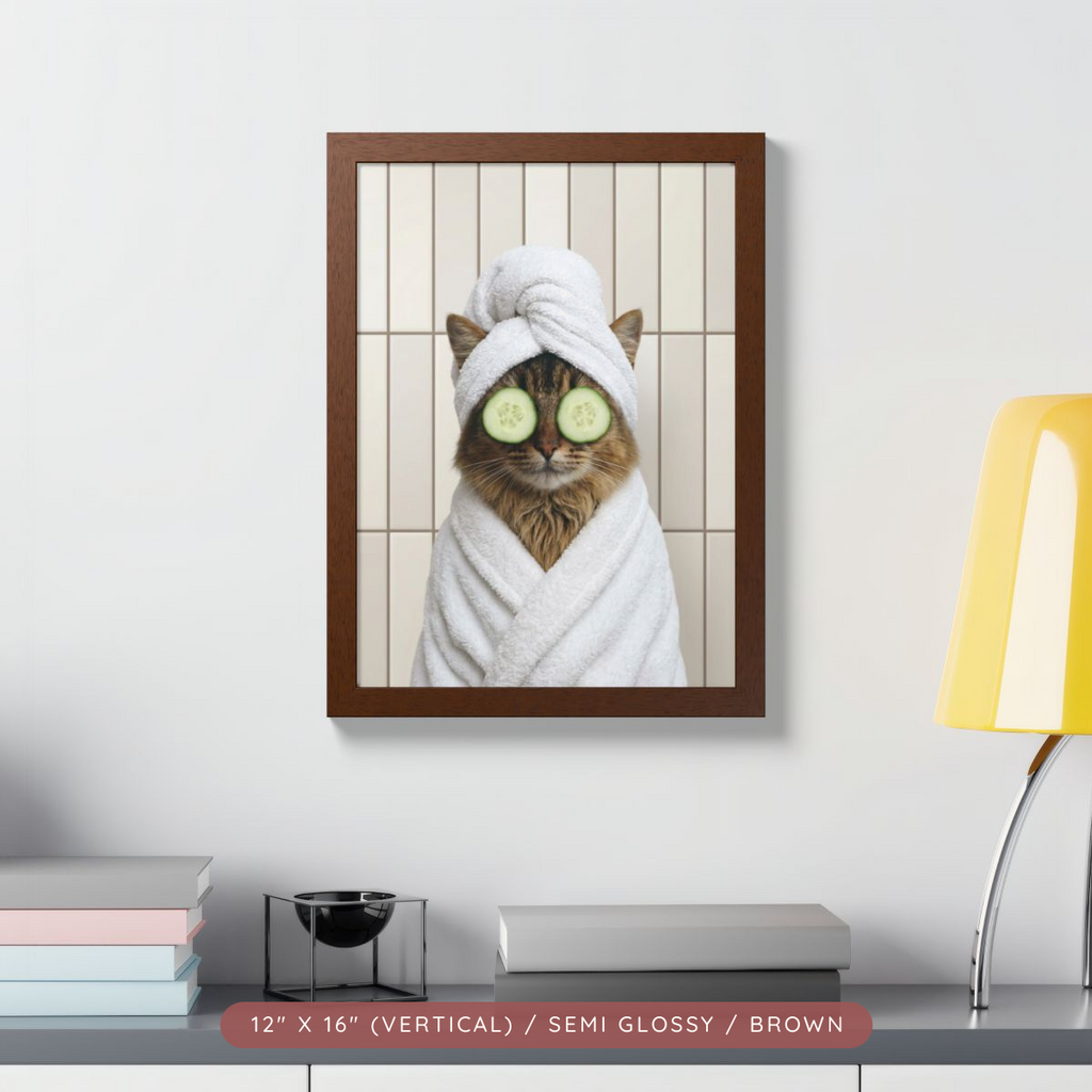 Custom Spa Day Portrait, Framed Poster — Pampered & Framed — view 6