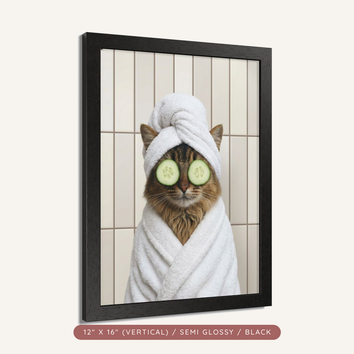 Custom Spa Day Portrait, Framed Poster — Pampered & Framed — view 5