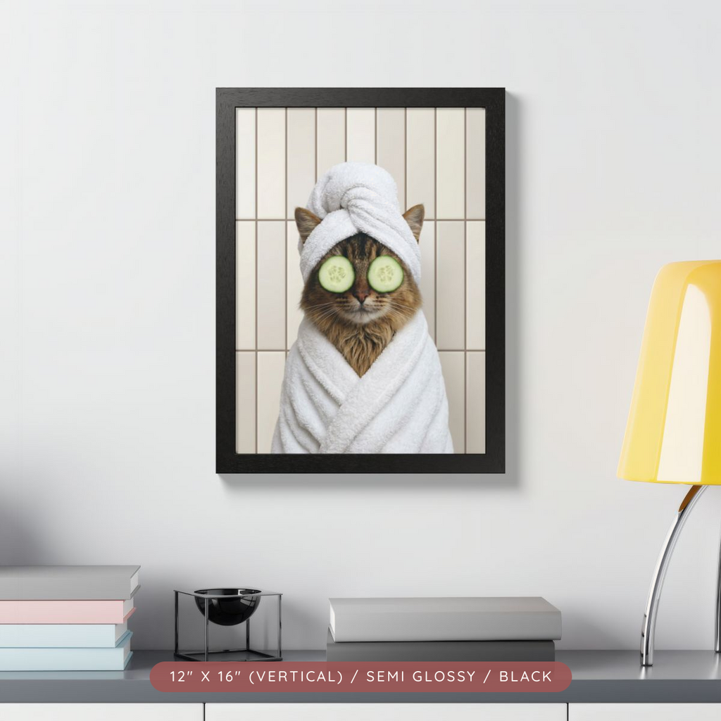 Custom Spa Day Portrait, Framed Poster — Pampered & Framed — view 7