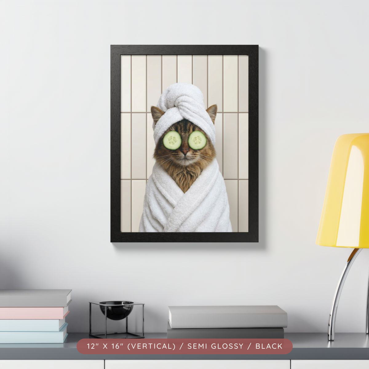 Custom Spa Day Portrait, Framed Poster — Pampered & Framed — view 7