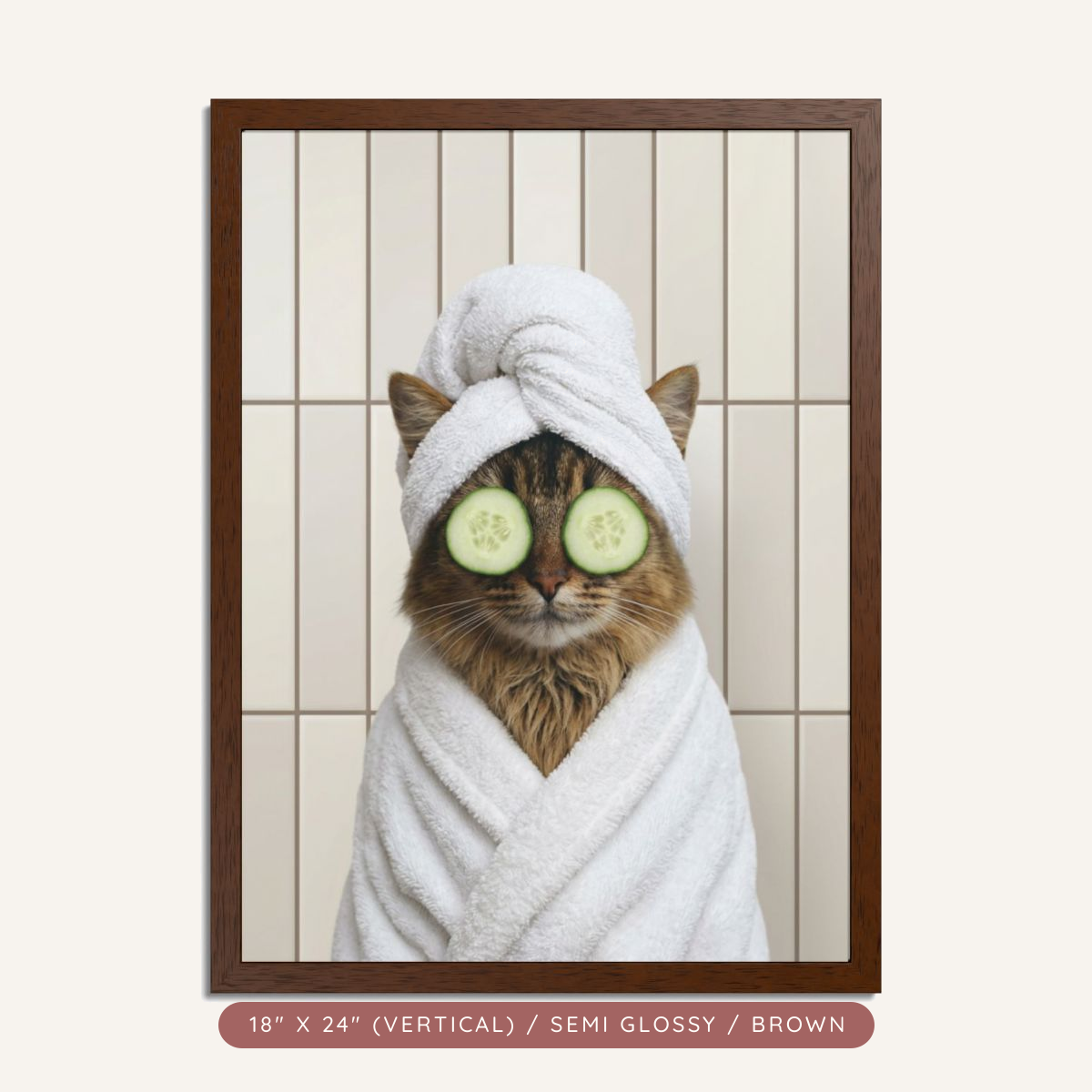 Custom Spa Day Portrait, Framed Poster — Pampered & Framed — view 10