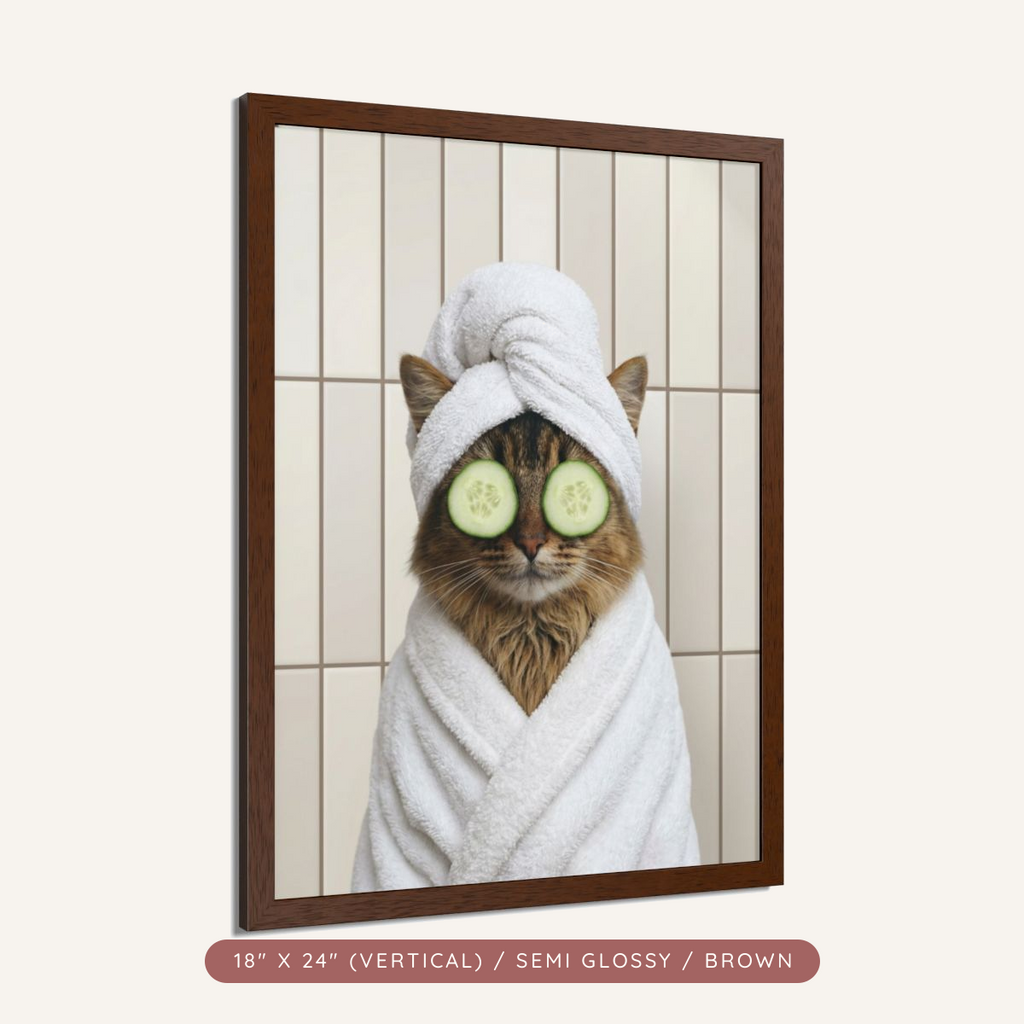 Custom Spa Day Portrait, Framed Poster — Pampered & Framed — view 12