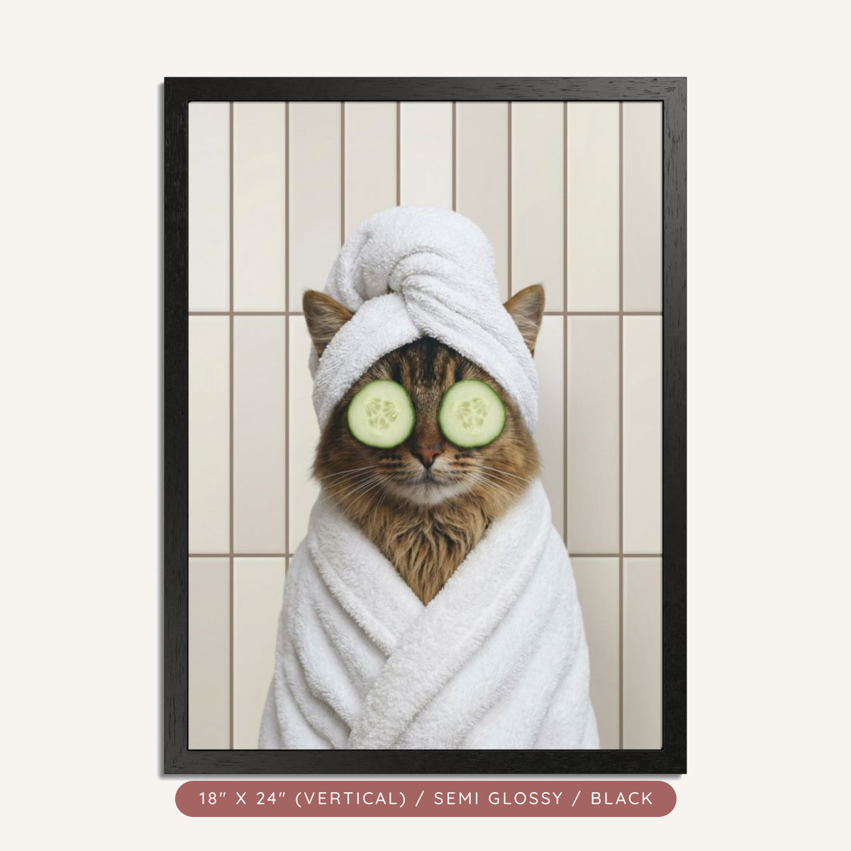 Custom Spa Day Portrait, Framed Poster — Pampered & Framed — view 11