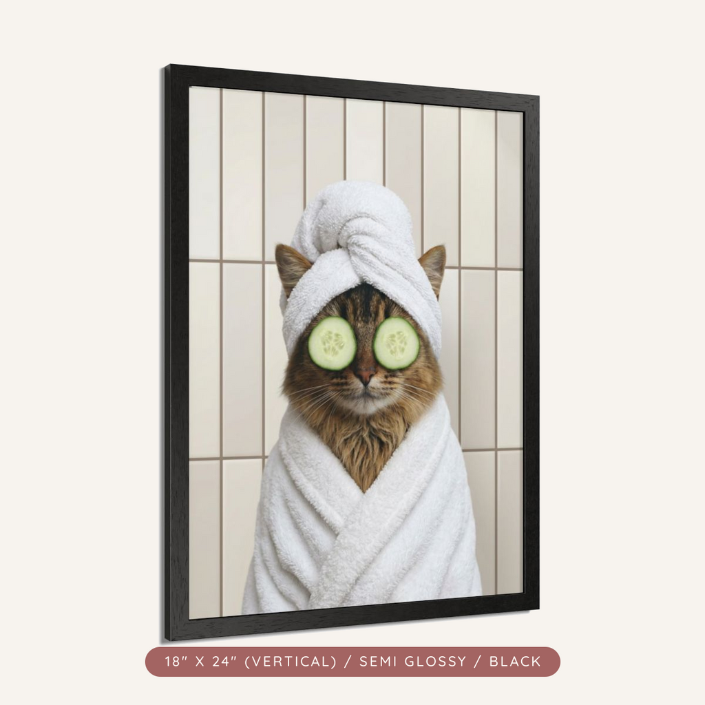 Custom Spa Day Portrait, Framed Poster — Pampered & Framed — view 13