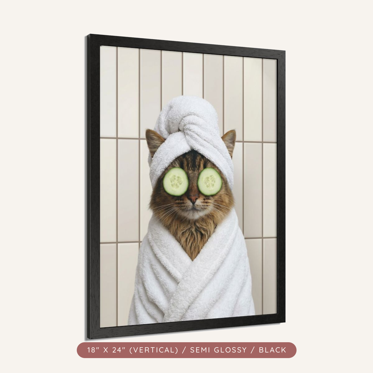 Custom Spa Day Portrait, Framed Poster — Pampered & Framed — view 13