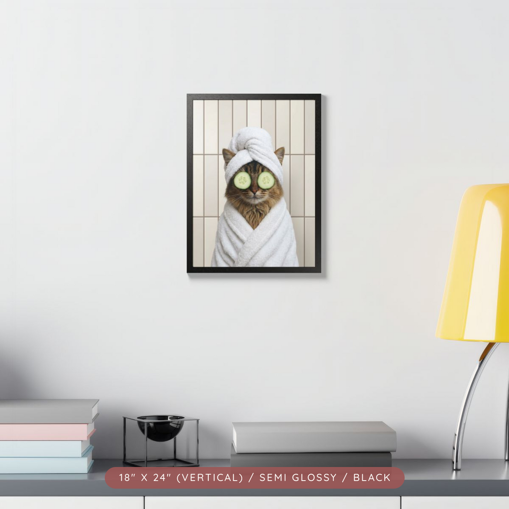 Custom Spa Day Portrait, Framed Poster — Pampered & Framed — view 15