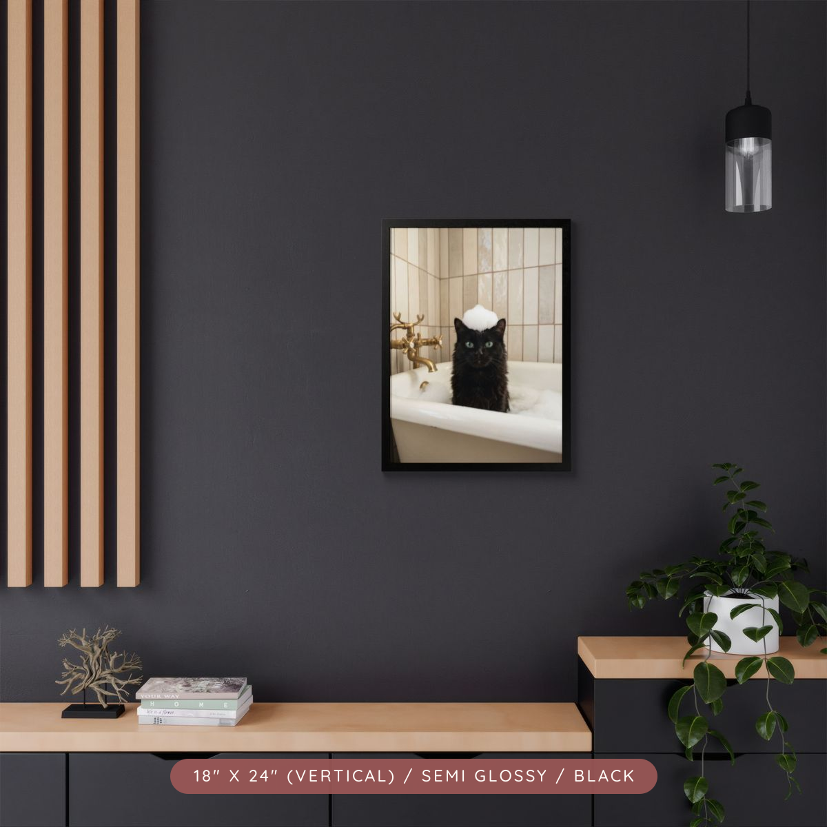 Custom Bath-Time Portrait, Framed Poster — Bubbles & Joy — view 17