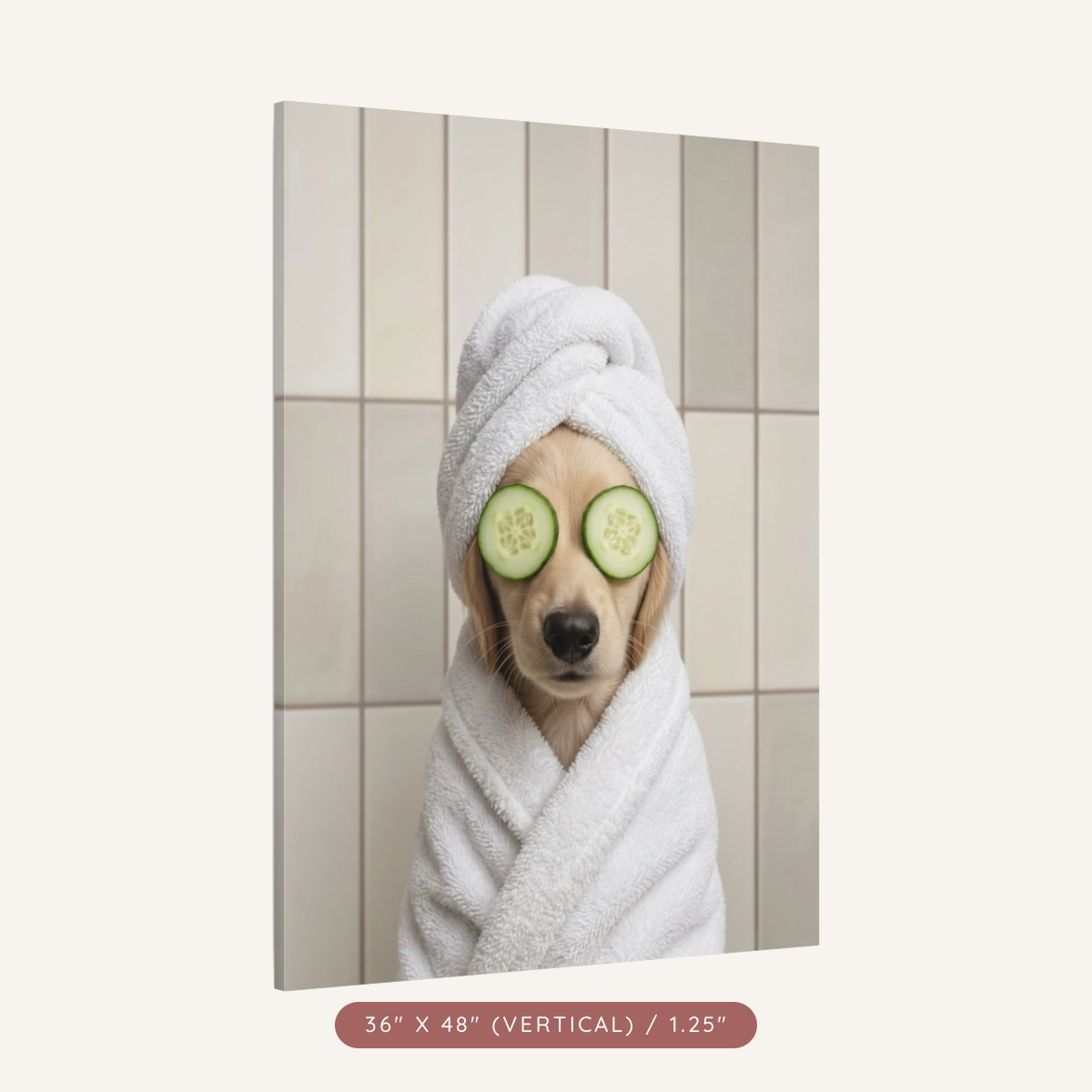 Custom Spa Portrait on Matte Canvas — Pampered & Framed — view 28