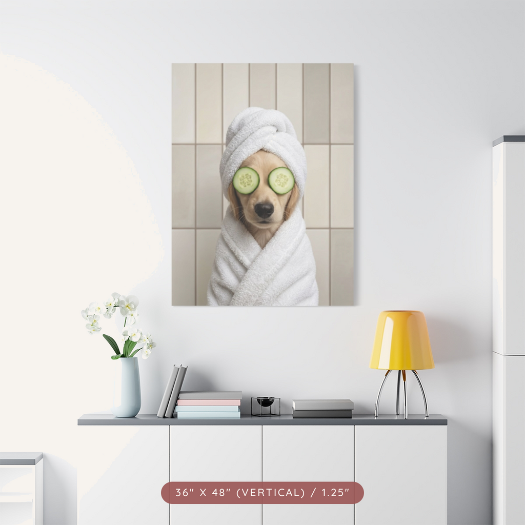 Custom Spa Portrait on Matte Canvas — Pampered & Framed — view 29
