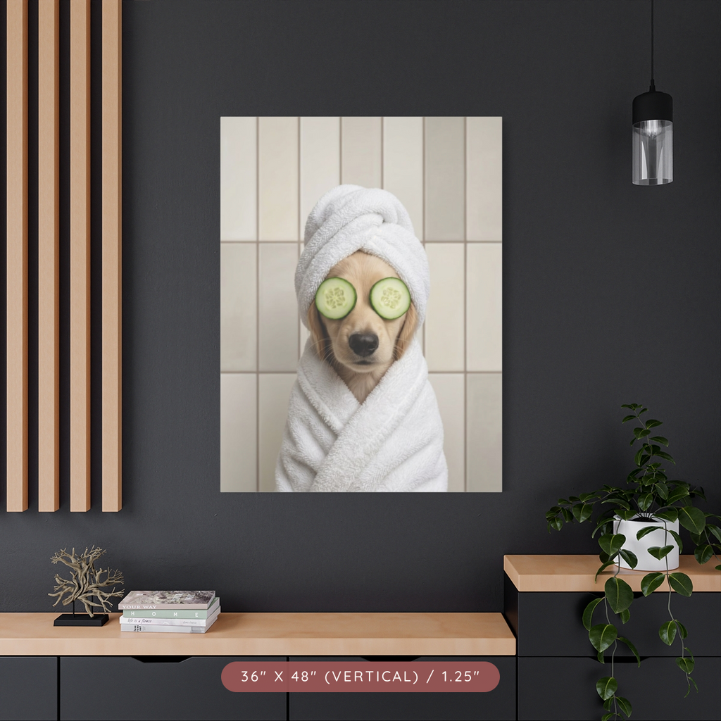Custom Spa Portrait on Matte Canvas — Pampered & Framed — view 30