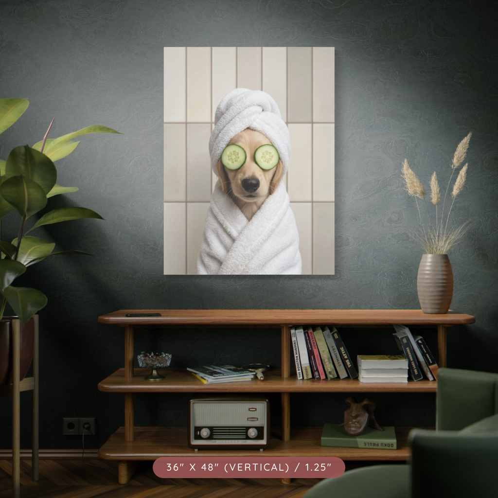 Custom Spa Portrait on Matte Canvas — Pampered & Framed — view 31