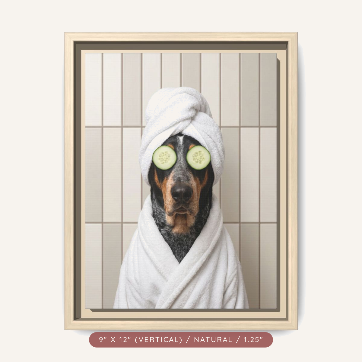 Custom Spa Portrait on Matte Canvas, Framed — Pampered & Framed — view 4