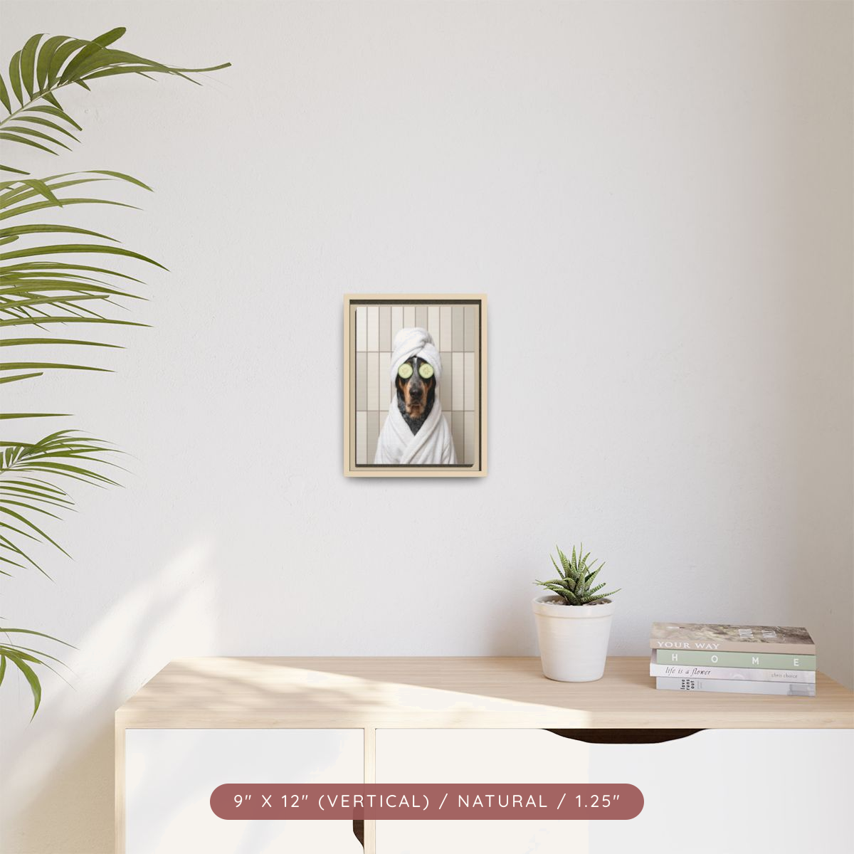 Custom Spa Portrait on Matte Canvas, Framed — Pampered & Framed — view 12