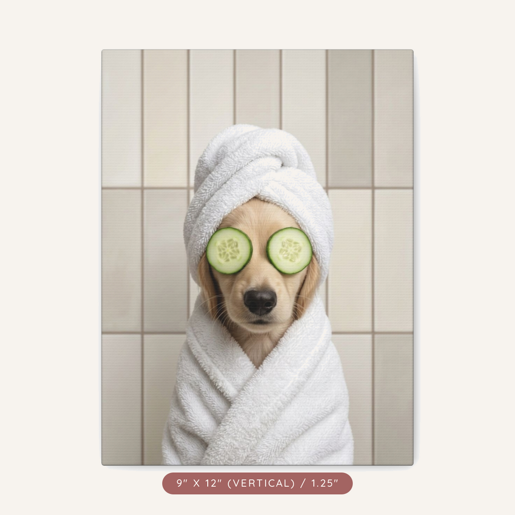 Custom Spa Portrait on Matte Canvas — Pampered & Framed — view 2