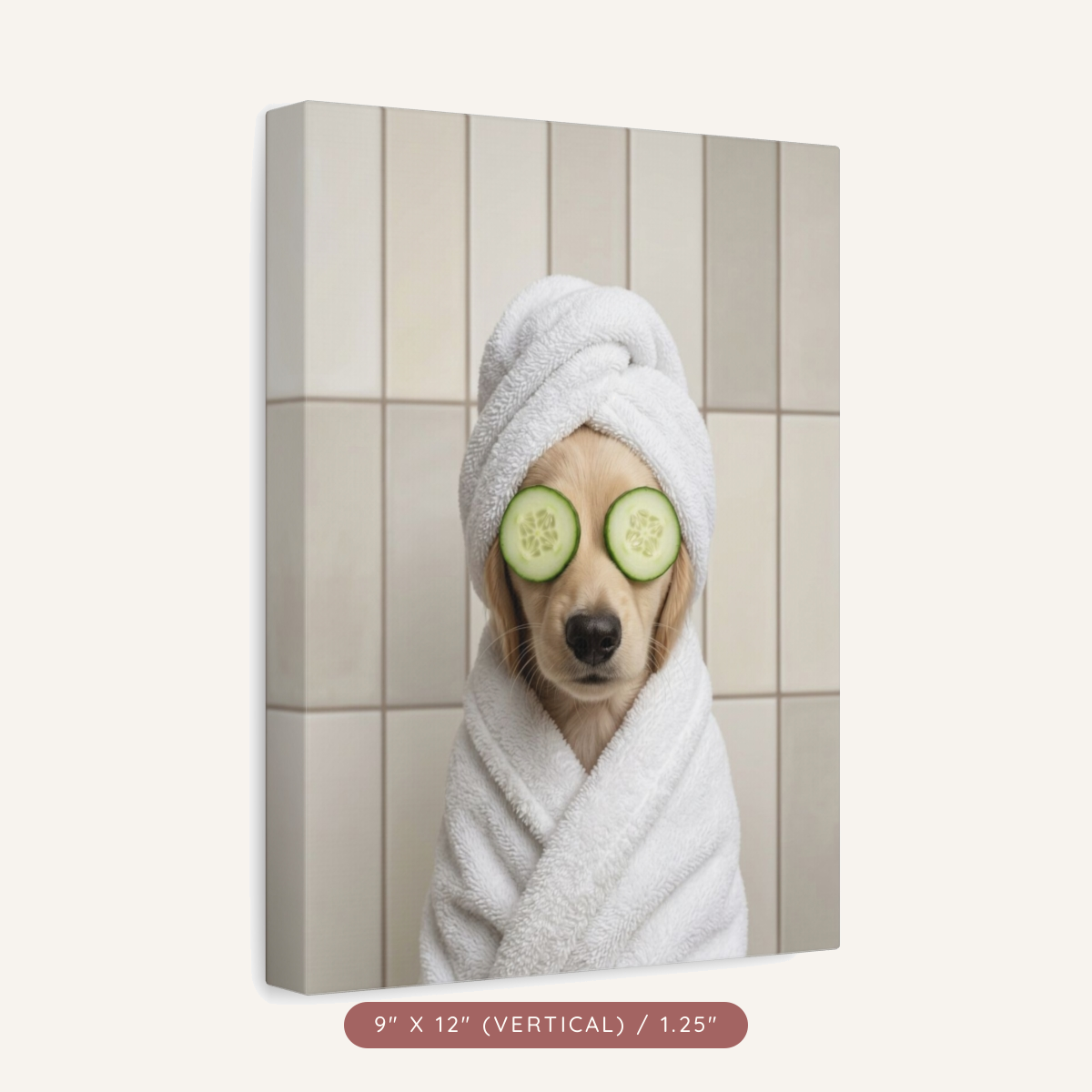 Custom Spa Portrait on Matte Canvas — Pampered & Framed — view 3
