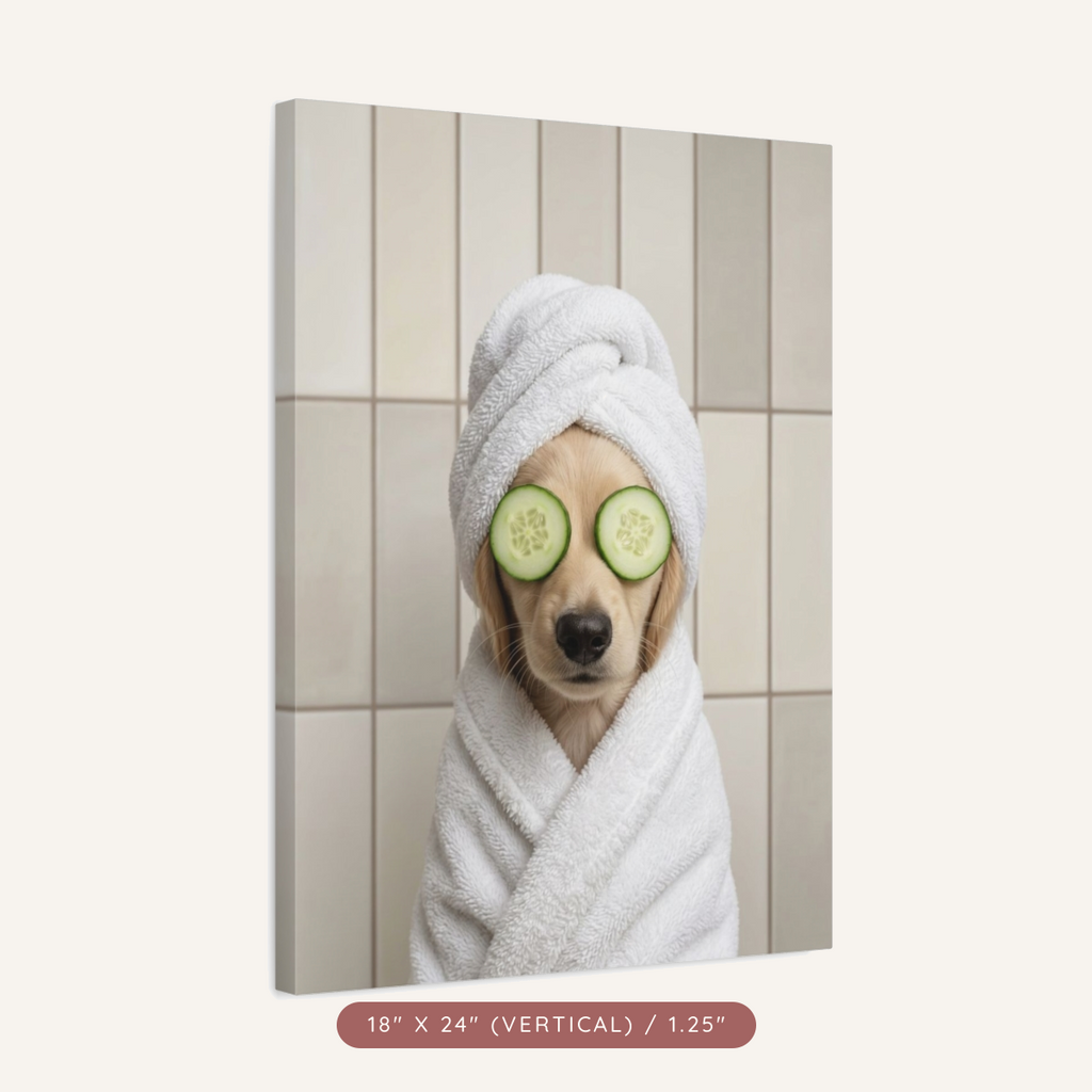 Custom Spa Portrait on Matte Canvas — Pampered & Framed — view 13