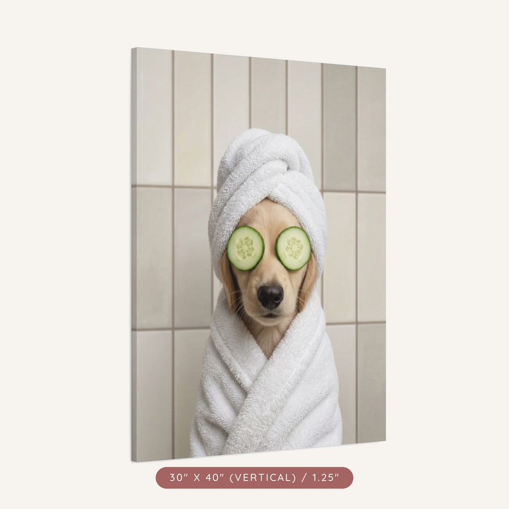Custom Spa Portrait on Matte Canvas — Pampered & Framed — view 23