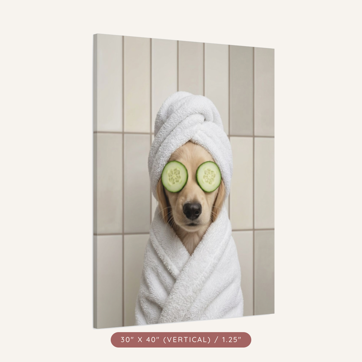 Custom Spa Portrait on Matte Canvas — Pampered & Framed — view 23