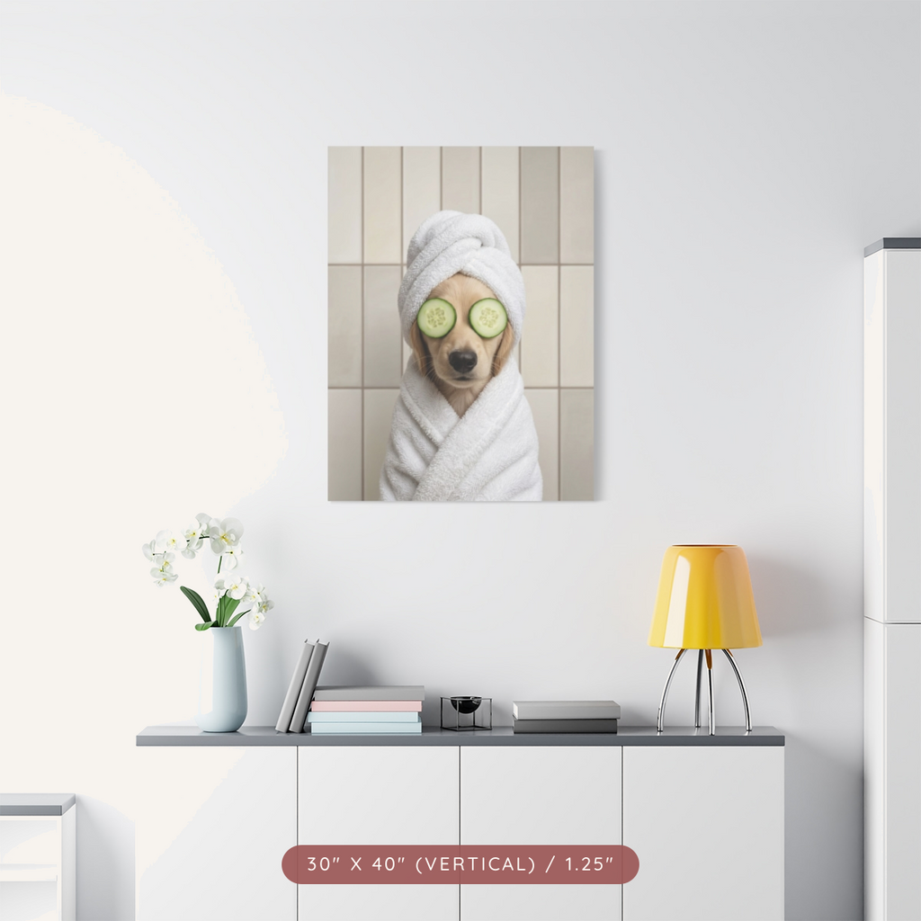 Custom Spa Portrait on Matte Canvas — Pampered & Framed — view 24