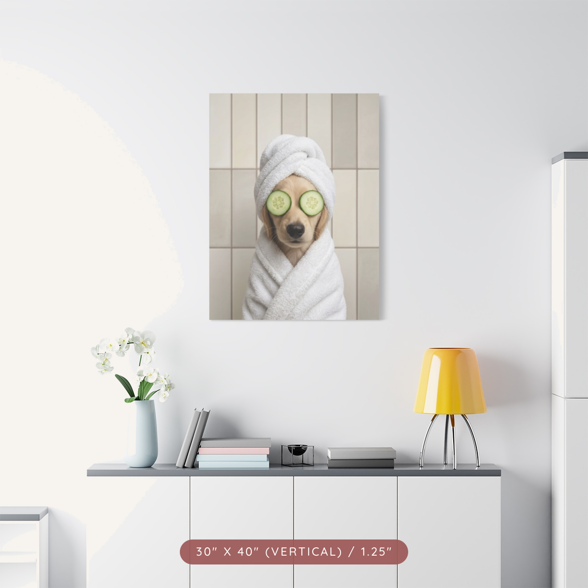 Custom Spa Portrait on Matte Canvas — Pampered & Framed — view 24