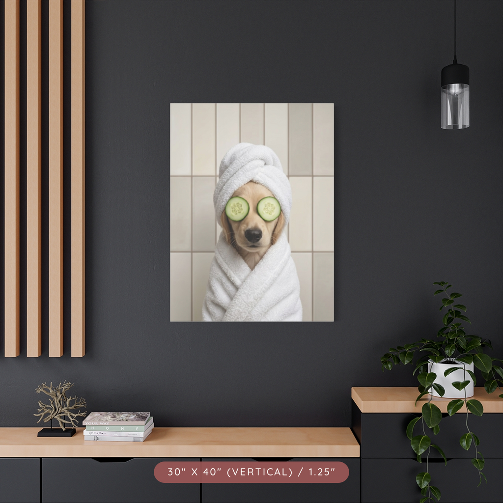 Custom Spa Portrait on Matte Canvas — Pampered & Framed — view 25