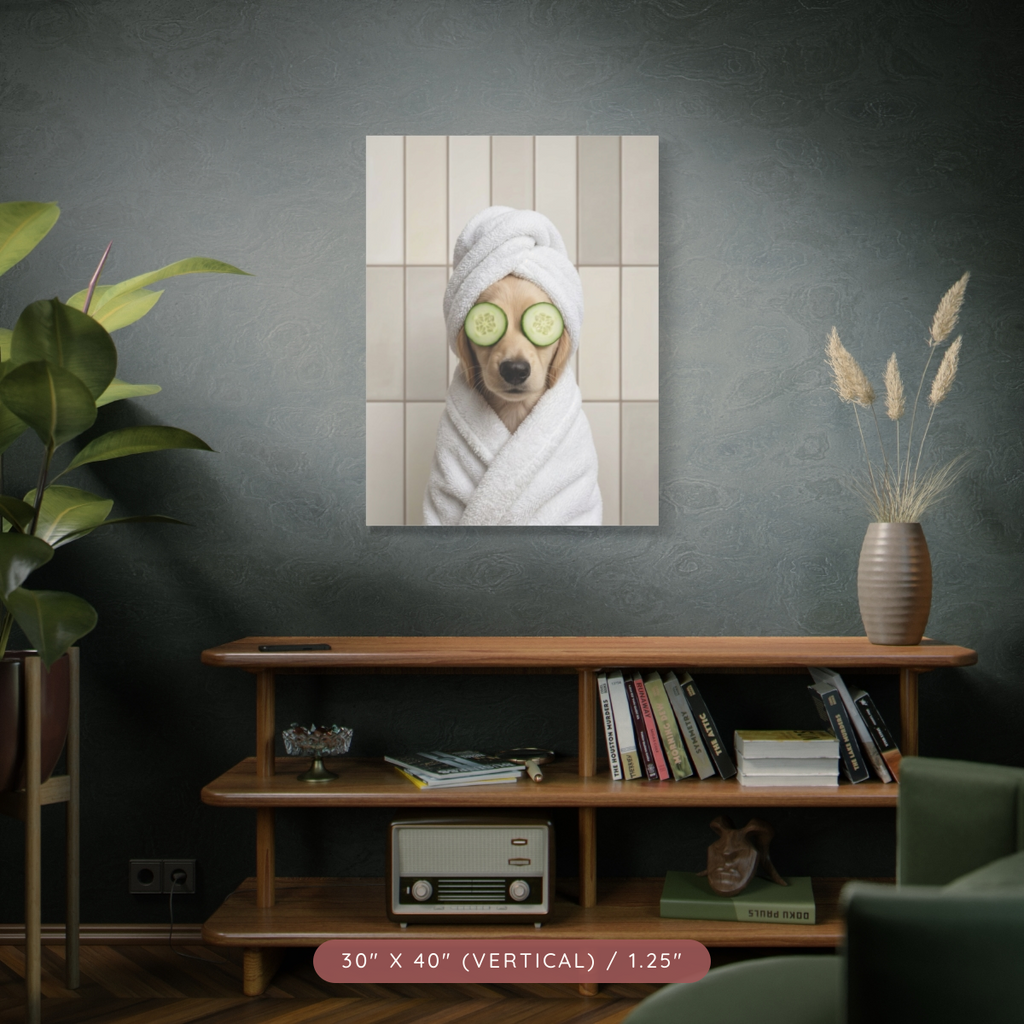 Custom Spa Portrait on Matte Canvas — Pampered & Framed — view 26